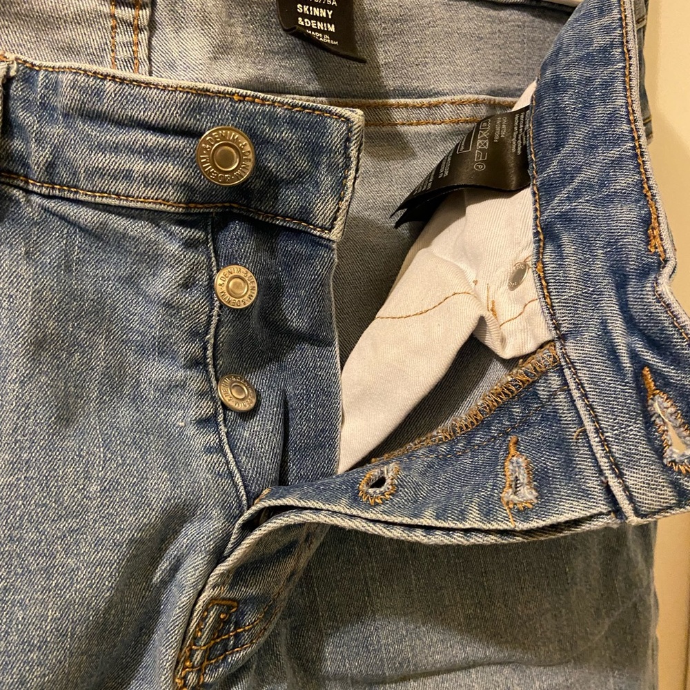 Boys jeans. Button Fly